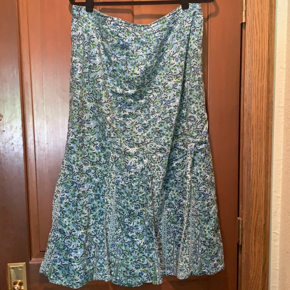 Long Charter Club Flowered Skirt